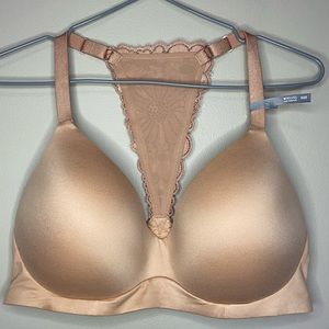Aerie NWT Tan Real Sunnie Wireless Lightly-Padded RacerBack Lace Bra Size 36DD